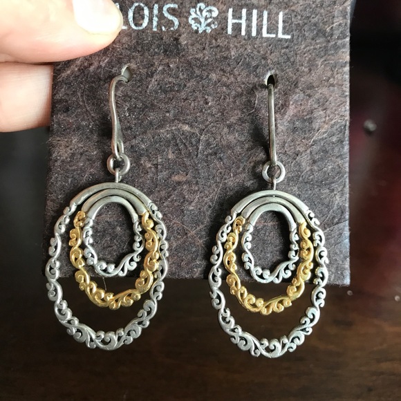 LOIS HILL earrings gold and 925 sterling silver
